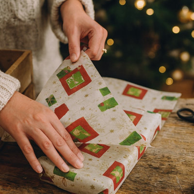 Oasis Modern Christmas Tissue Paper (3 Sheets Folded, 50 x 75cm ...