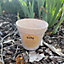 Oatmeal Planter Plant Flower Pot Earthy Sustainable Outdoor Garden Decor 15cm