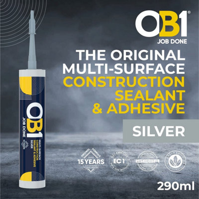 OB1 30617355 Hybrid Sealant & Adhesive Silver 290ml OB130617355