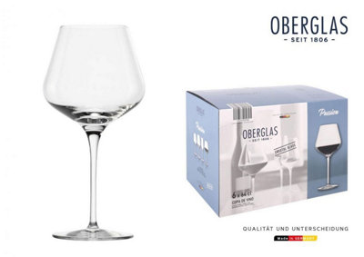 Oberglas Passion 640ml Large Burgundy red wine Glasses - Box of 6-