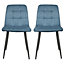 Obron Dining Chair Blue - Set of 2 Chairs