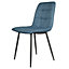 Obron Dining Chair Blue - Set of 2 Chairs