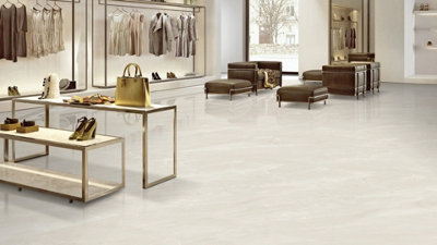 Ocean Beige Glossy - 9mm Indoor wall/floor tiles 600mm X 1200mm pack of ...