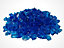 Ocean Blue Tumbled Glass Chippings 10-20mm - 10 Large 5kg Bags (50kg)