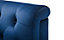 Ocean Blue Velvet Buttoned Armchair
