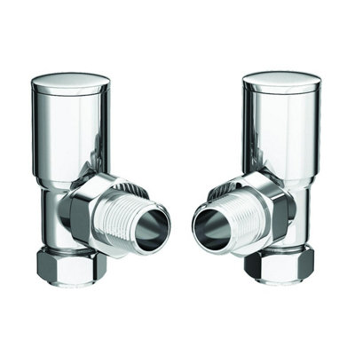Oceana Round Angled Radiator Valves Chrome Price Comparisons | Compare The Build