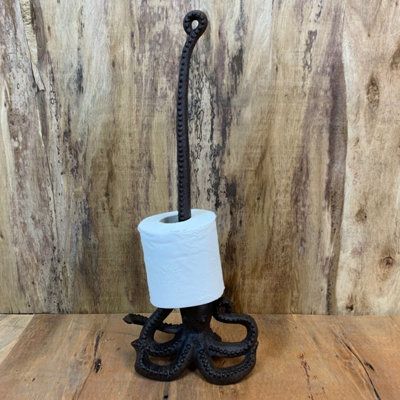 Octopus Loo Roll Holder in Cast Iron (Set of 2) - 7