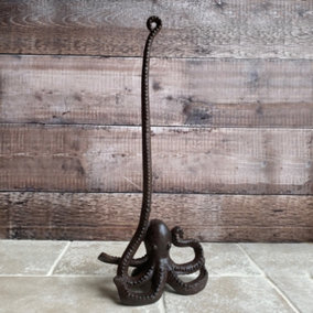 Octopus Loo Roll Holder in Cast Iron