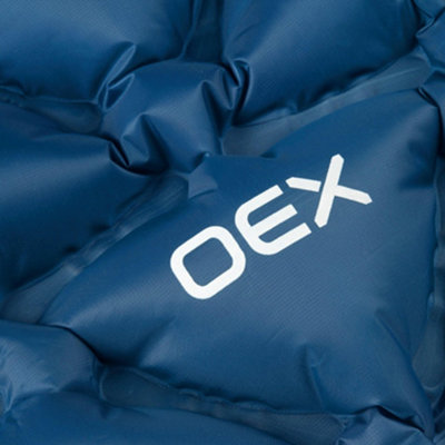 Tapis De Camping Gonflable OEX Flux 7R UL - Bleu, 183x63.5 Cm - Occasion Bon état