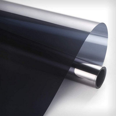 Of black, one-way vision, self-adhesive, black window film, 45 x 200 cm