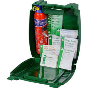 Off Site First Aid Kit Van Car Travel 1st Aid Kit Inc Fire Extinguisher K381