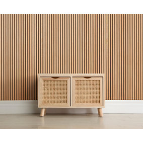 Off the Grain Acoustic Maple Wood Slat Wall Panel - 240cm x 60cm