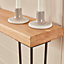 Off the Grain Console Table - Hallway Table Made From Solid Oak - 100cm (L)