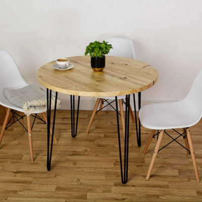 Off the Grain Wood Circular Dining Table - Wooden 100cm Diameter - Table Only