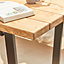 Off the Grain Wooden Garden Table and Bench Set  - 150cm (L) Wooden Table 4-6 Seater