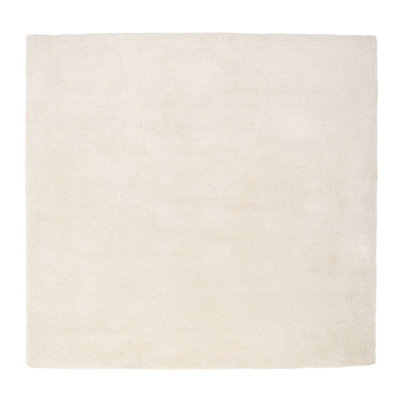 Off White Beige Luxury Plush Soft Pile Living Area Rug 120cm x 170cm