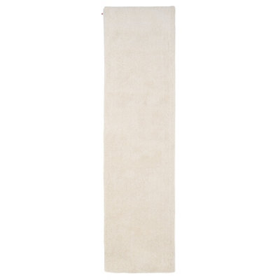 Off White Beige Luxury Plush Soft Pile Living Area Rug 120cm x 170cm