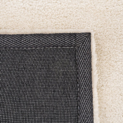 Off White Beige Luxury Plush Soft Pile Living Area Rug 120cm x 170cm