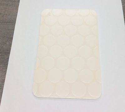Off White Penny Dot Vinyl Flooring  4m x 2m (8m2)