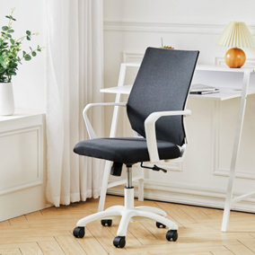 Office Black Fabric Swivel Home Ergonomic Office Chair