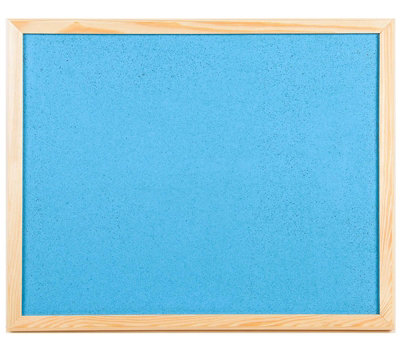 Office Centre 40x30cm Coloured Cork Memo Board Light Blue