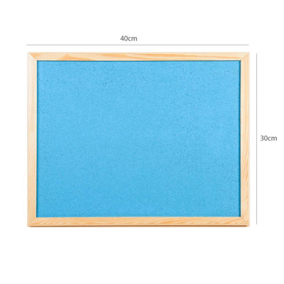 Office Centre 40x30cm Coloured Cork Memo Board Light Blue