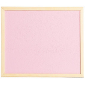 Office Centre 40x30cm Coloured Cork Memo Board Pink