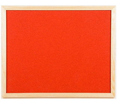 Office Centre 40x30cm Coloured Cork Memo Board Red