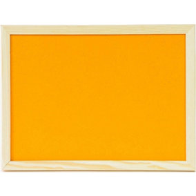 Office Centre 60x40cm Coloured Cork Memo Board (20 Pins and Fixings Included) Orange