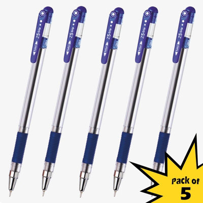 Office Centre Blue Pen Z5 GRIP 0.7mm (Set of 5) Price Comparisons | Compare The Build