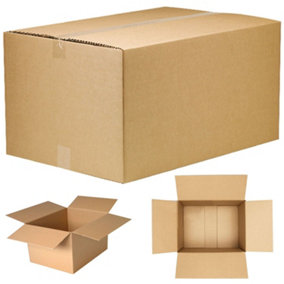 Office Centre Cardboard Moving Box W53 x L42 x H32cm (Set of 5)
