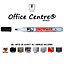 Office Centre G12 Permanent Bullet Tip Waterproof Marker Black (Set of 10)