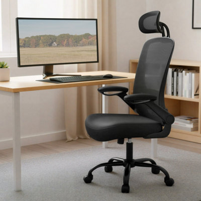Office Chair, Desk Chair with Mesh Back, Ergonomic Computer Chair, with ...