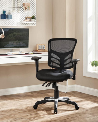 Office Chair Ergonomic, Computer Mesh Desk Chair, Adjustable Armrests, Unique Height Adjustable Backrest, Tilt Function