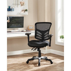 Office Chair Ergonomic, Computer Mesh Desk Chair, Adjustable Armrests, Unique Height Adjustable Backrest, Tilt Function