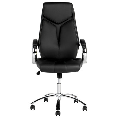 Office Chair Faux Leather Black FORMULA