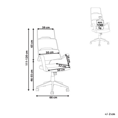 Office Chair Swivel GRANDIOSE Grey