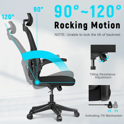 Adjustable headrest best sale for office chair