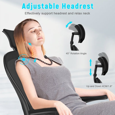 Chair with neck and deals back support