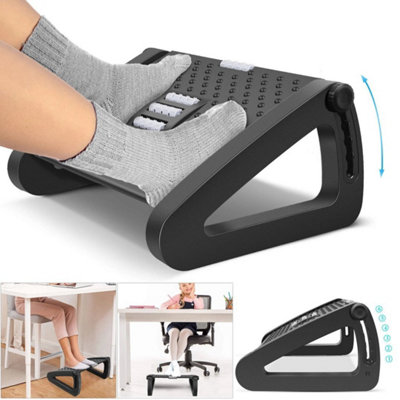 Office Foot Rest Under Desk Footrest Leg Rest Stool Adjustable Angle w ...