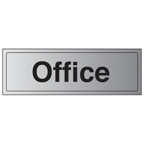 Office - Workplace Door Sign - 1mm Rigid Plastic - 300x100mm (x3)