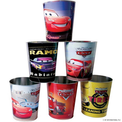 Official Disney Cars Kids Bin Waste Garbage Rubbish Bedroom Paper Home Gift