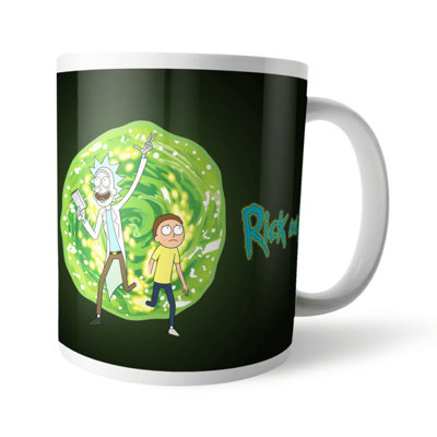 Official Rick and Morty Rick And Morty Portal Mug 100% Ceramic, Dishwasher Safe