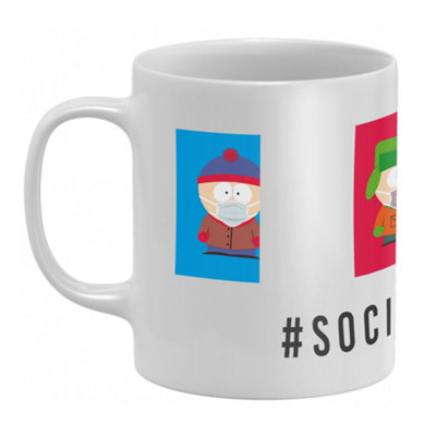 Official South Park Social Distancing Mug 100% Ceramic, Dishwasher Safe