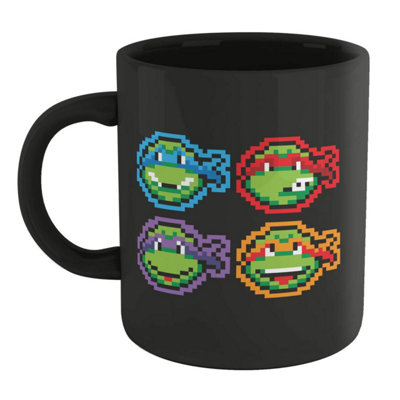 Official Teenage Mutant Ninja Turtles Team Turtles Mug - Black 100% Ceramic, Dishwasher Safe