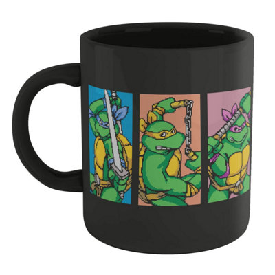 Official Teenage Mutant Ninja Turtles TMNT Characters Mug - Black 100% ...
