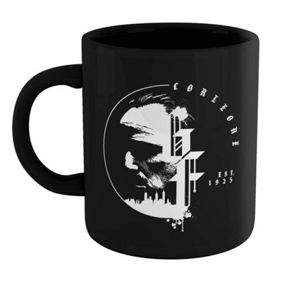 Official The Godfather Corleone Est 1925 Mug - Black 100% Ceramic, Dishwasher Safe