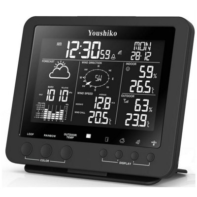 Official UK version Radio Control Weather Station YC9386, 5-in-1 ...
