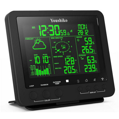 Official UK version Radio Control Weather Station YC9386, 5-in-1 ...