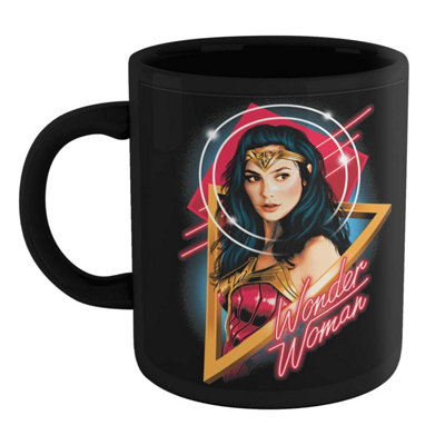 Official Wonder Woman & The Cheetah Mug - Black 100% Ceramic, Dishwasher Safe